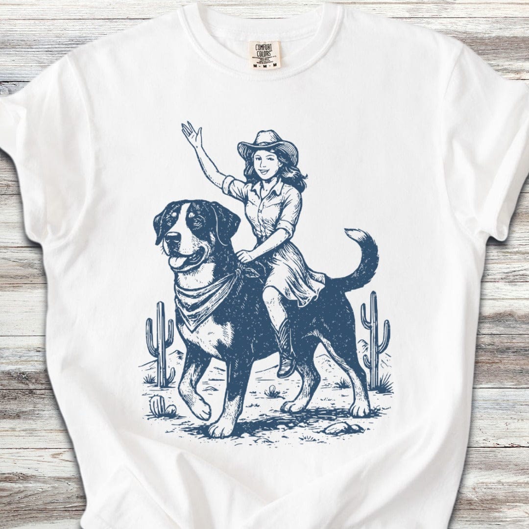 Swiss Mountain Dog Cowgirl T-Shirt