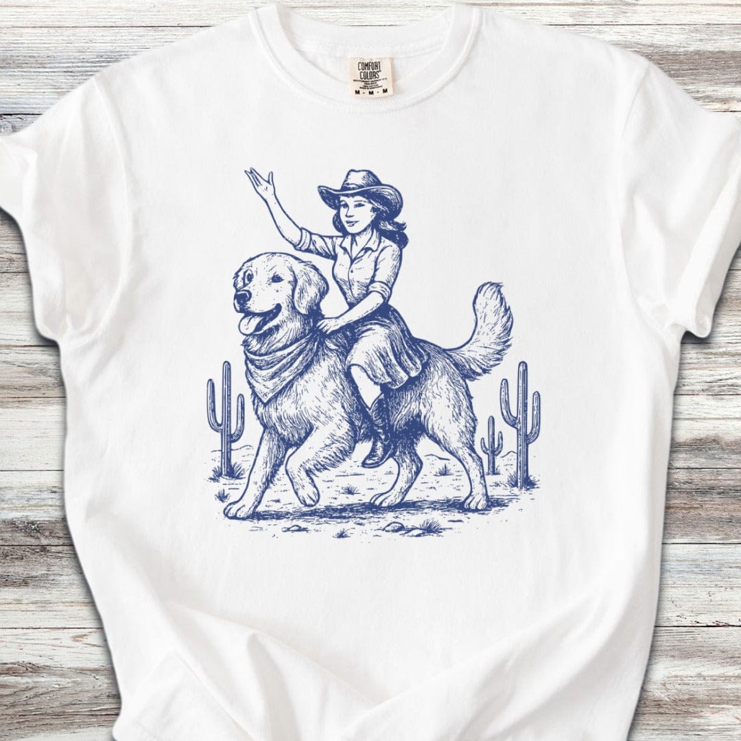 Golden Retriever Cowgirl T-Shirt