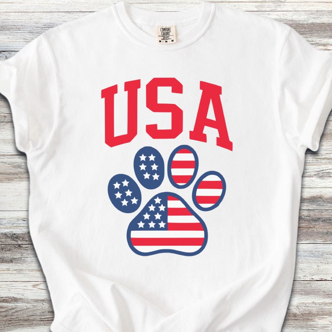 USA Paw Print T-Shirt