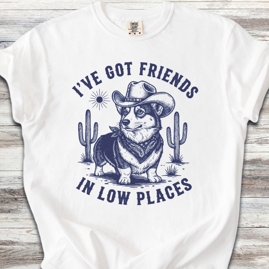 Corgi Friends in Low Places T-Shirt