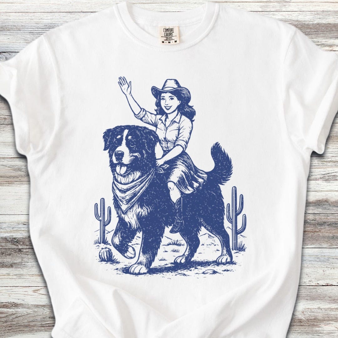 Bernese Mountain Dog Cowgirl T-Shirt