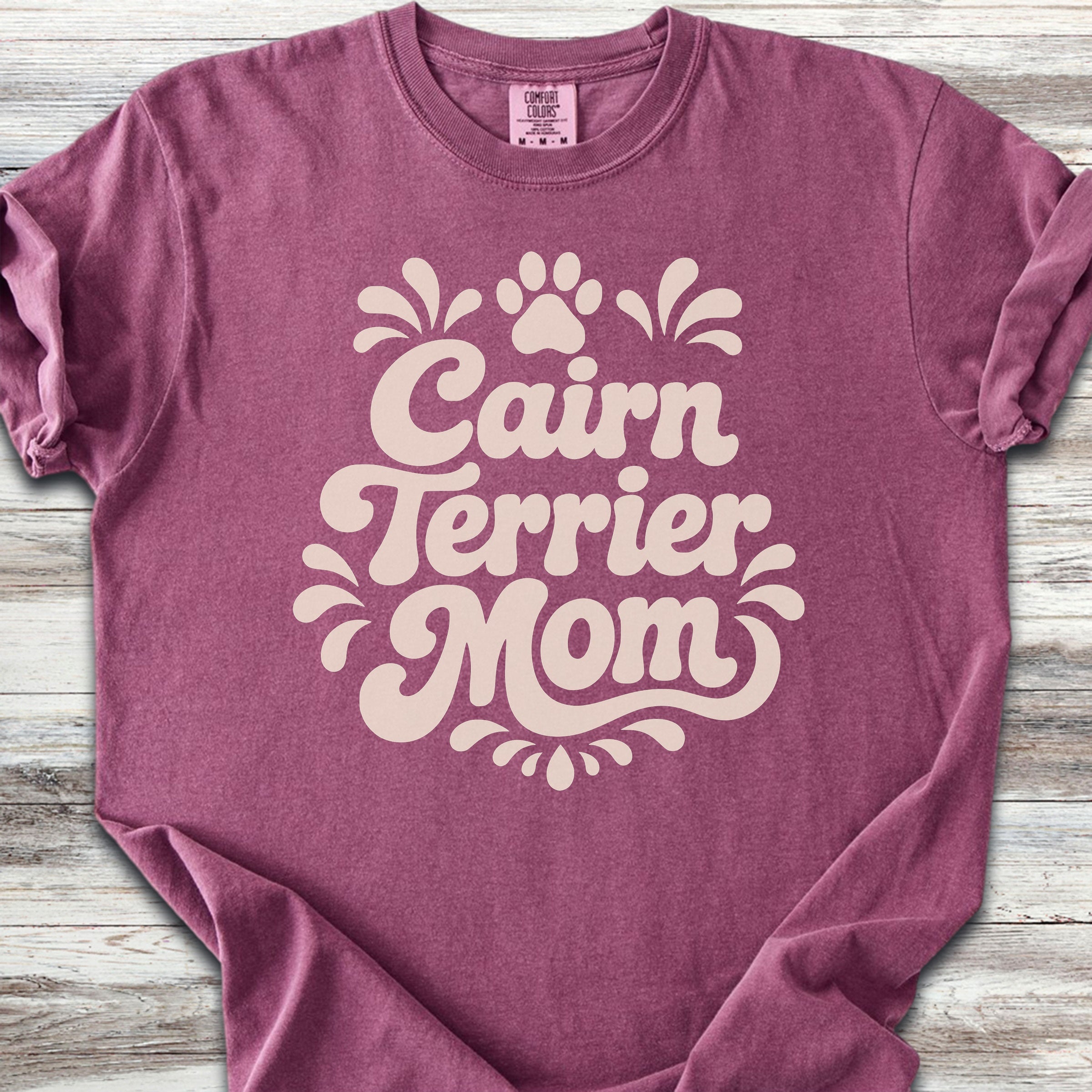 Cairn Terrier Groovy Mom - Berry