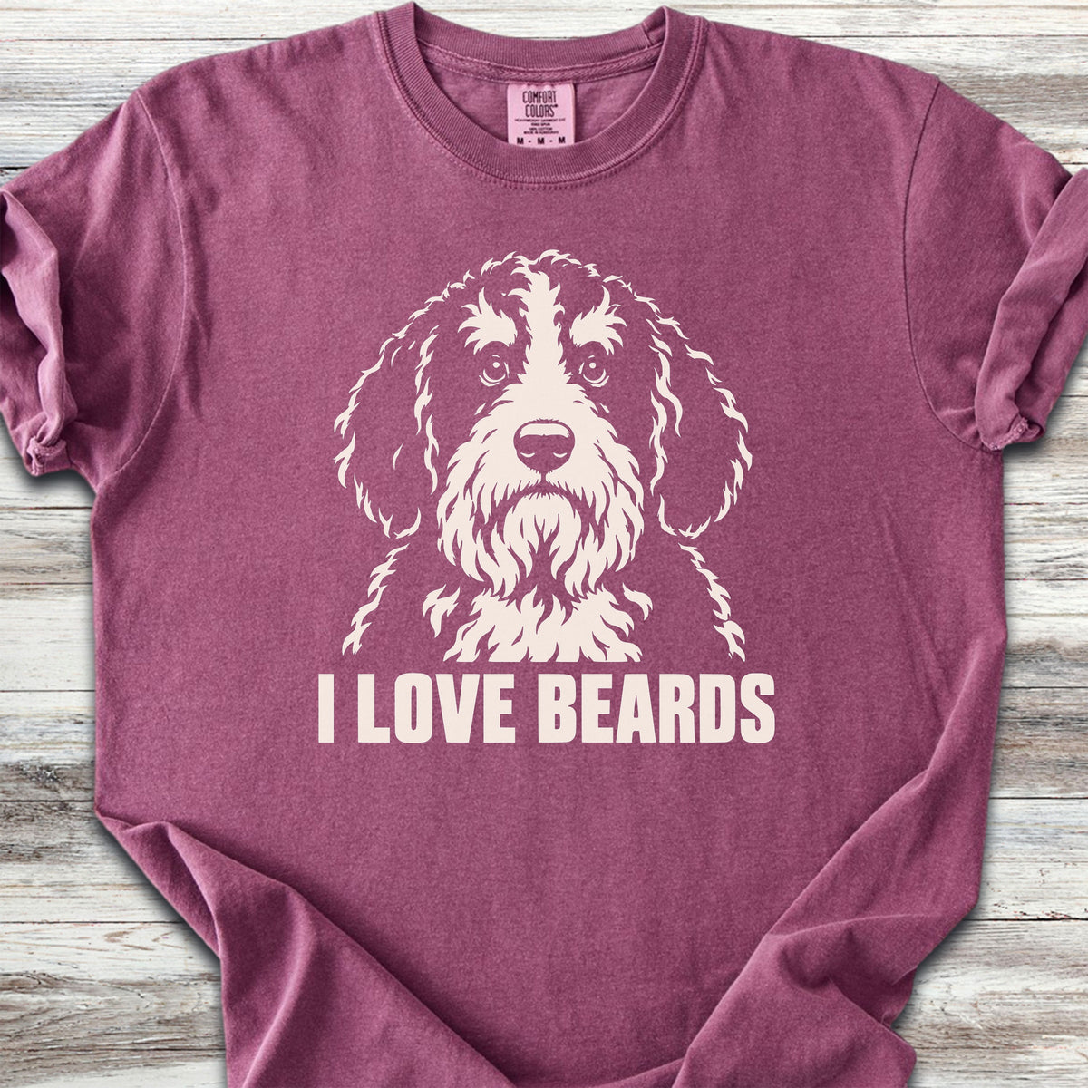 Bernedoodle I Love Beards - Berry