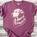 Golden Retriever Woodcut Portrait - Berry