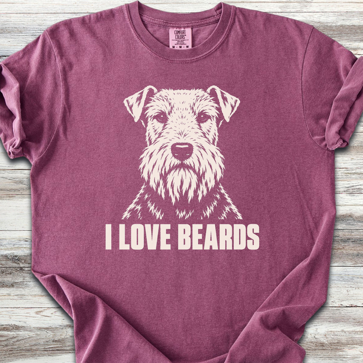 Welsh Terrier I Love Beards - Berry