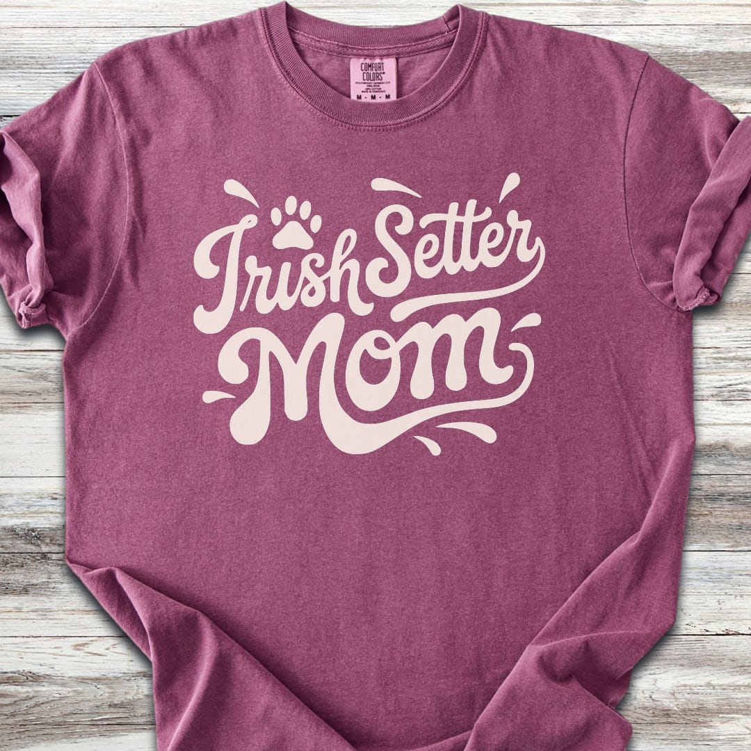 Irish Setter Groovy Mom - Berry