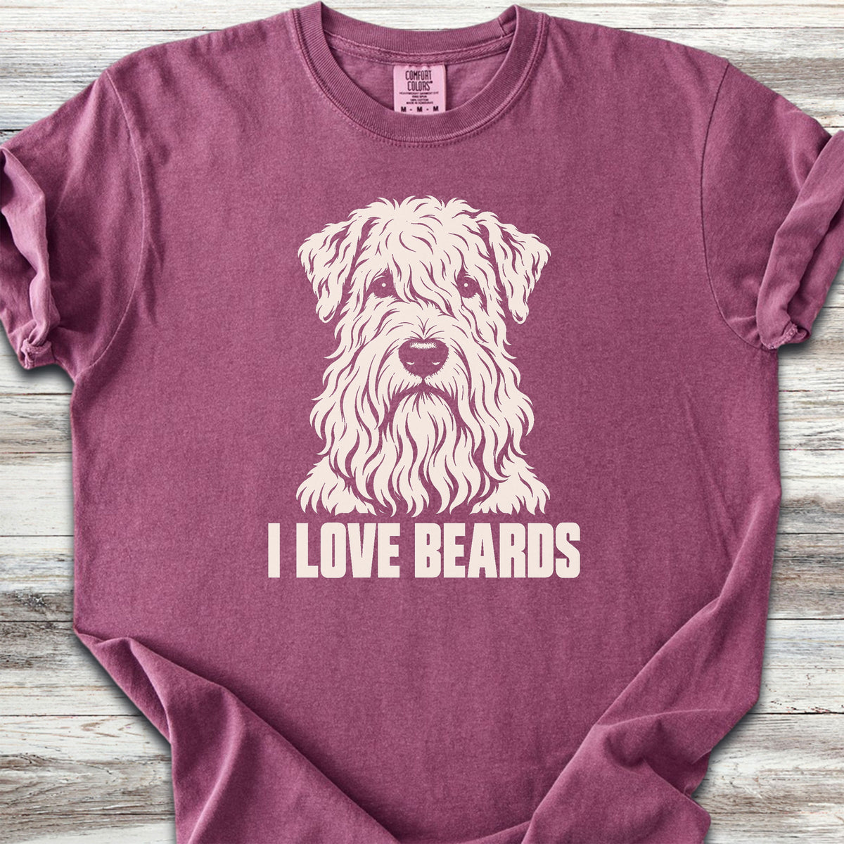 Wheaten I Love Beards - Berry