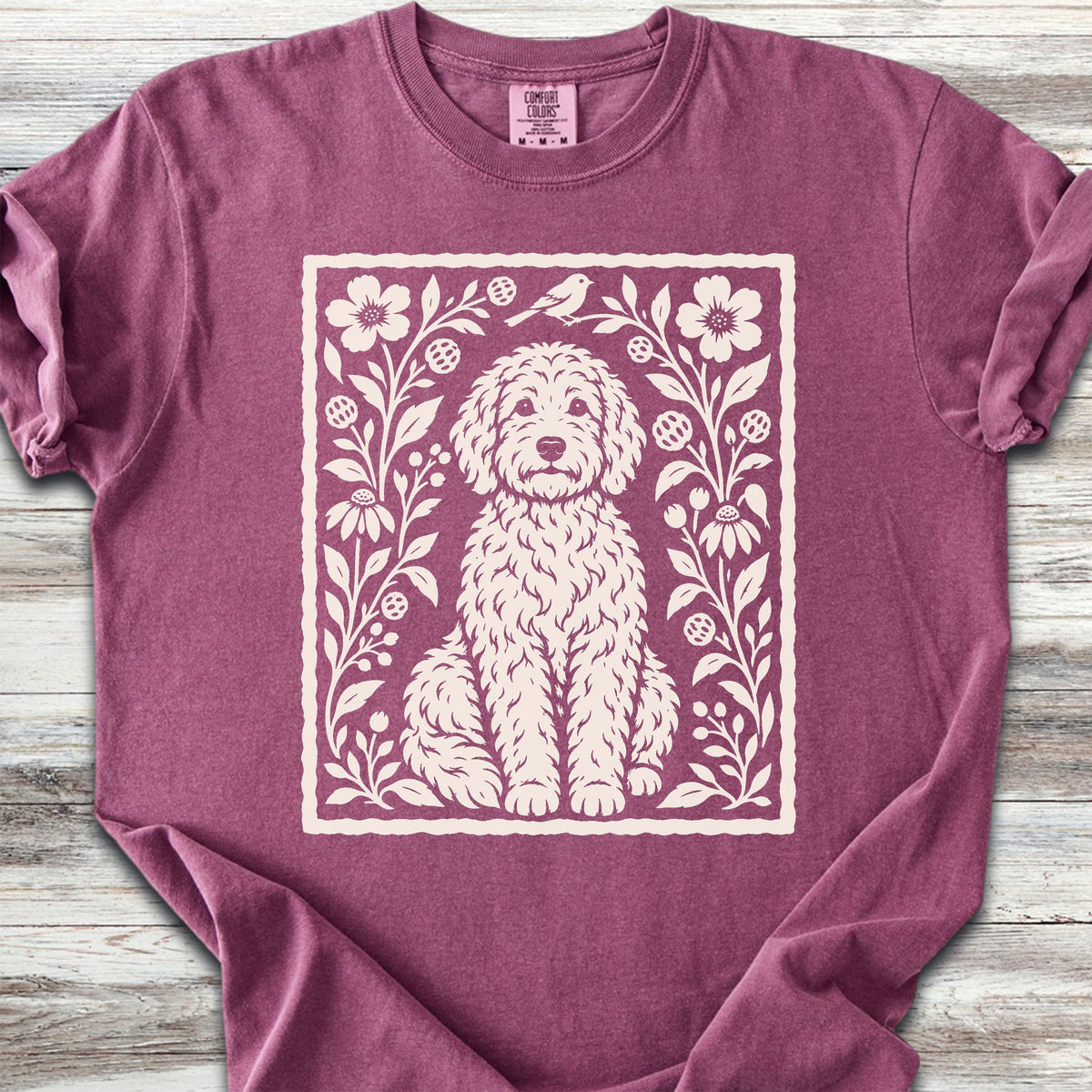 Doodle Folk Art Floral - Berry