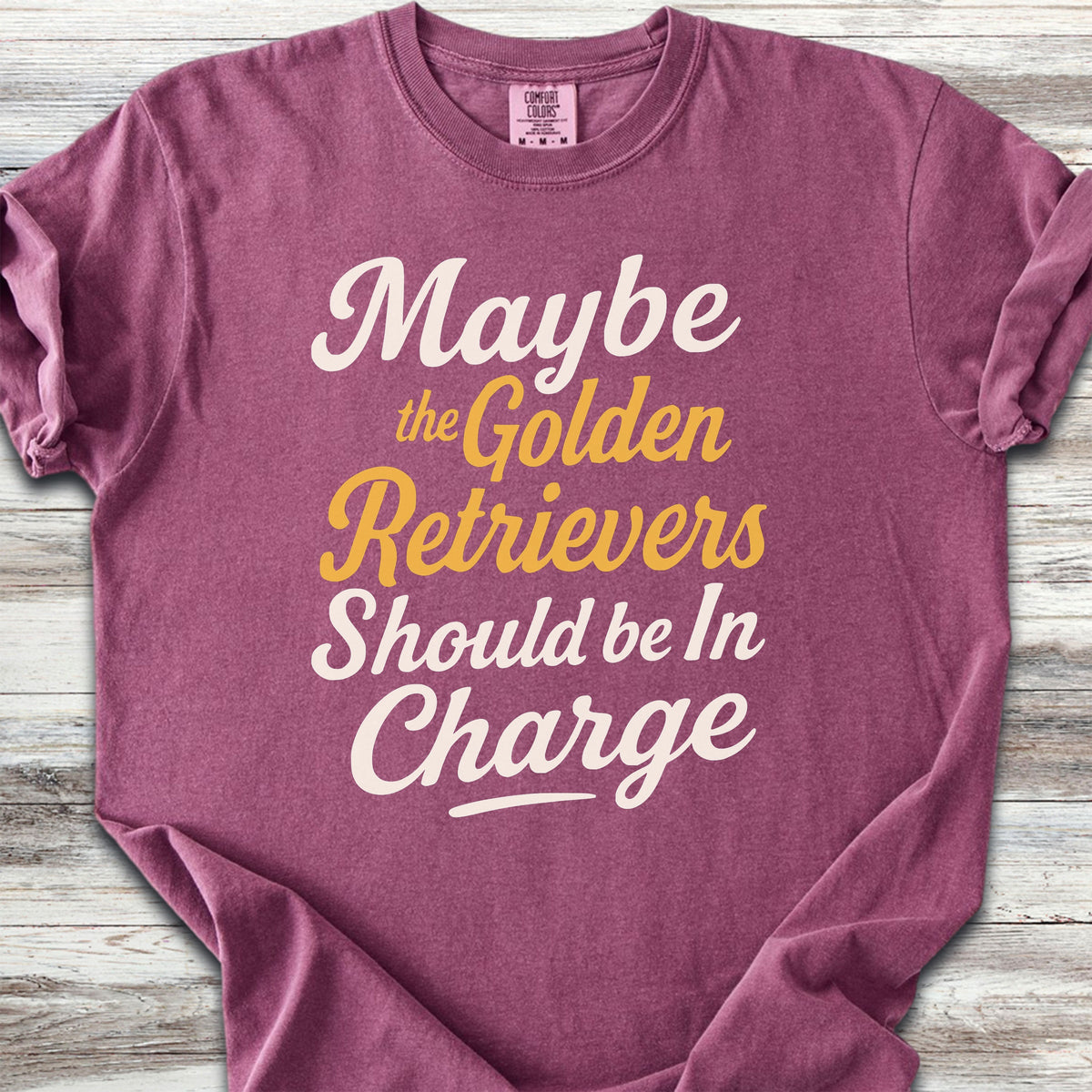 Golden Retriever In Charge - Berry