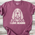 Otterhound I Love Beards - Berry