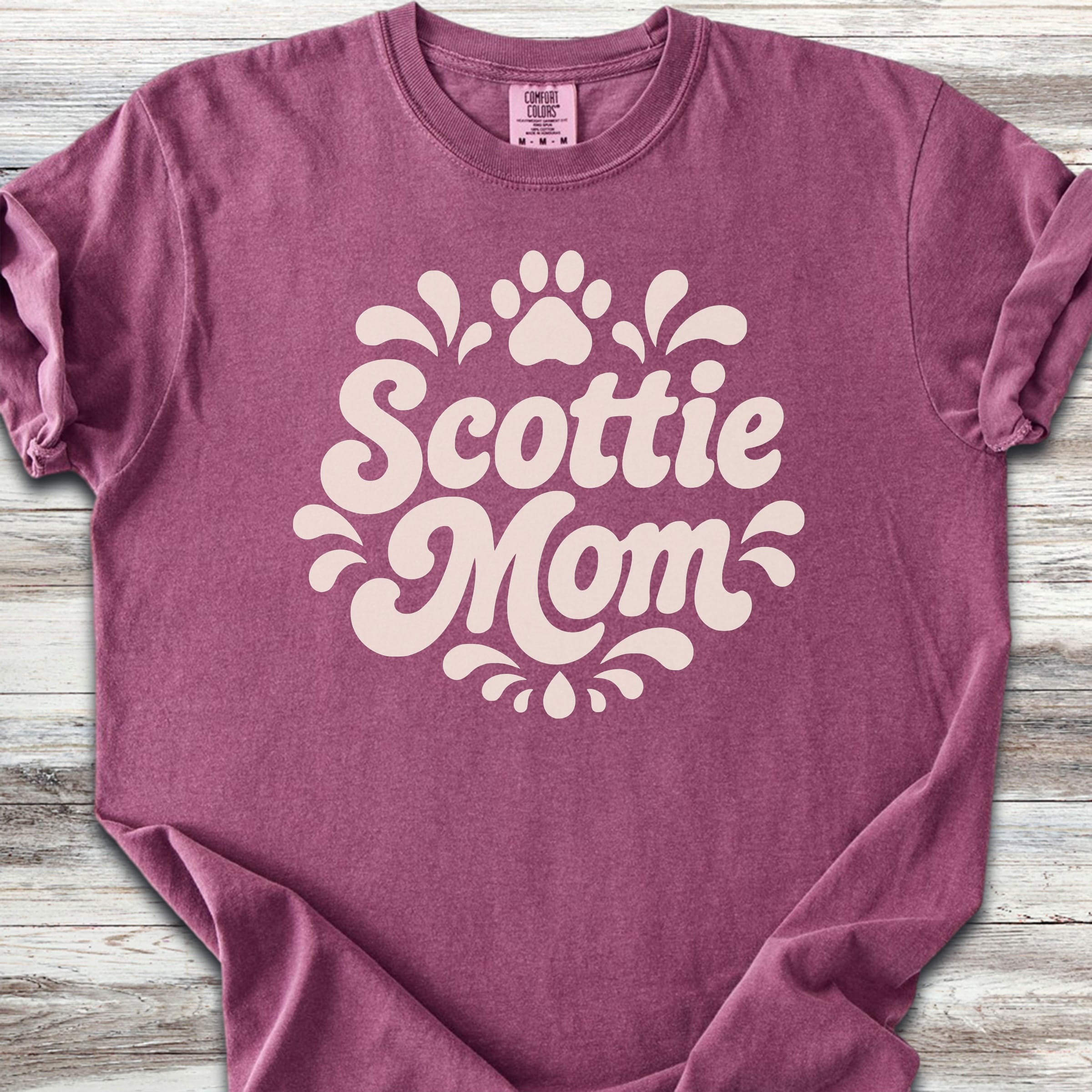 Scottish Terrier Groovy Mom - Berry