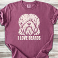 Old English Sheepdog I Love Beards - Berry