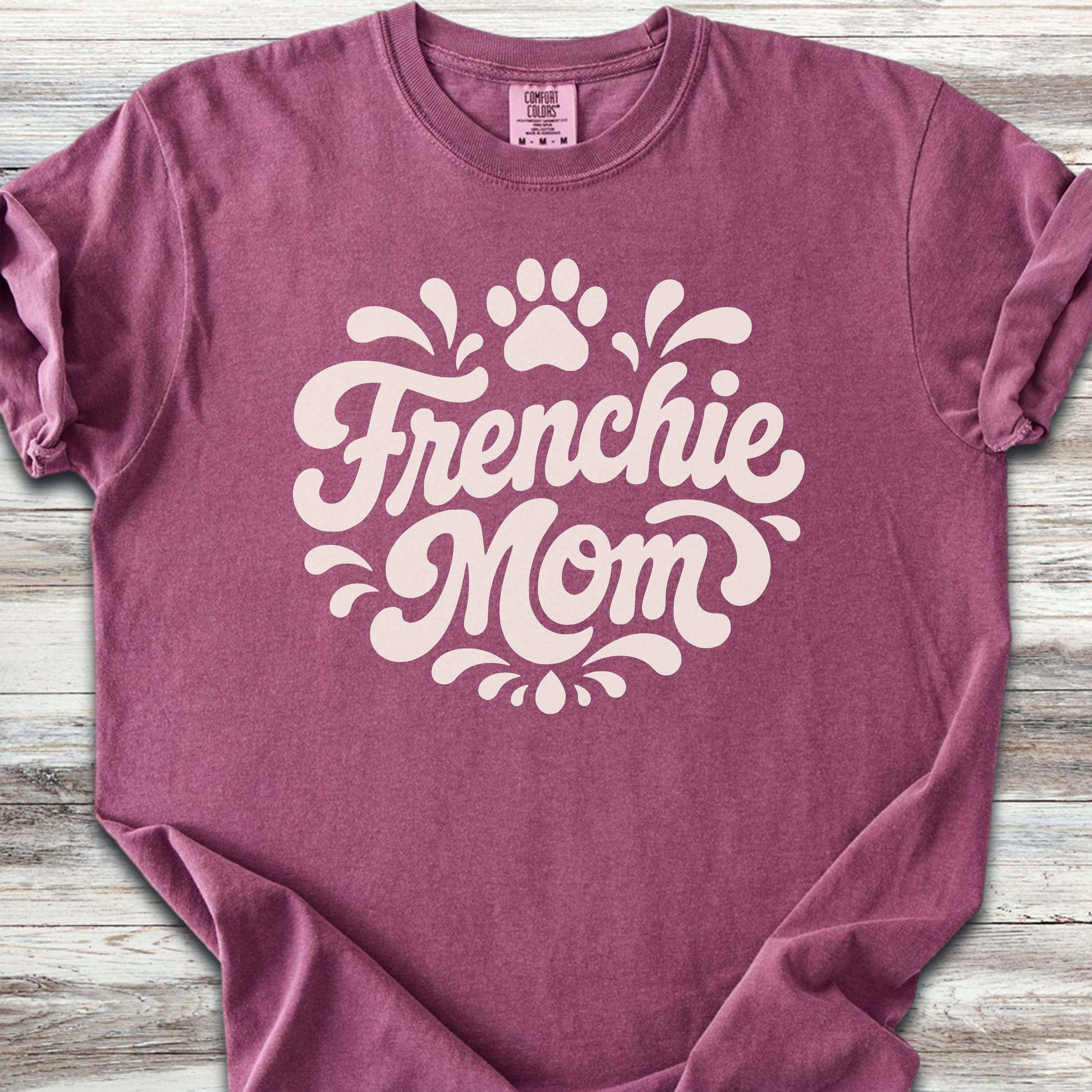 French Bulldog Groovy Mom - Berry