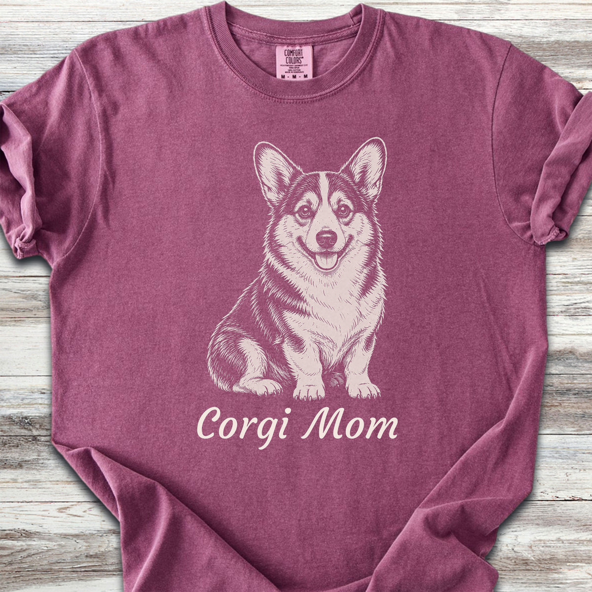 Corgi Mom Portrait - Berry