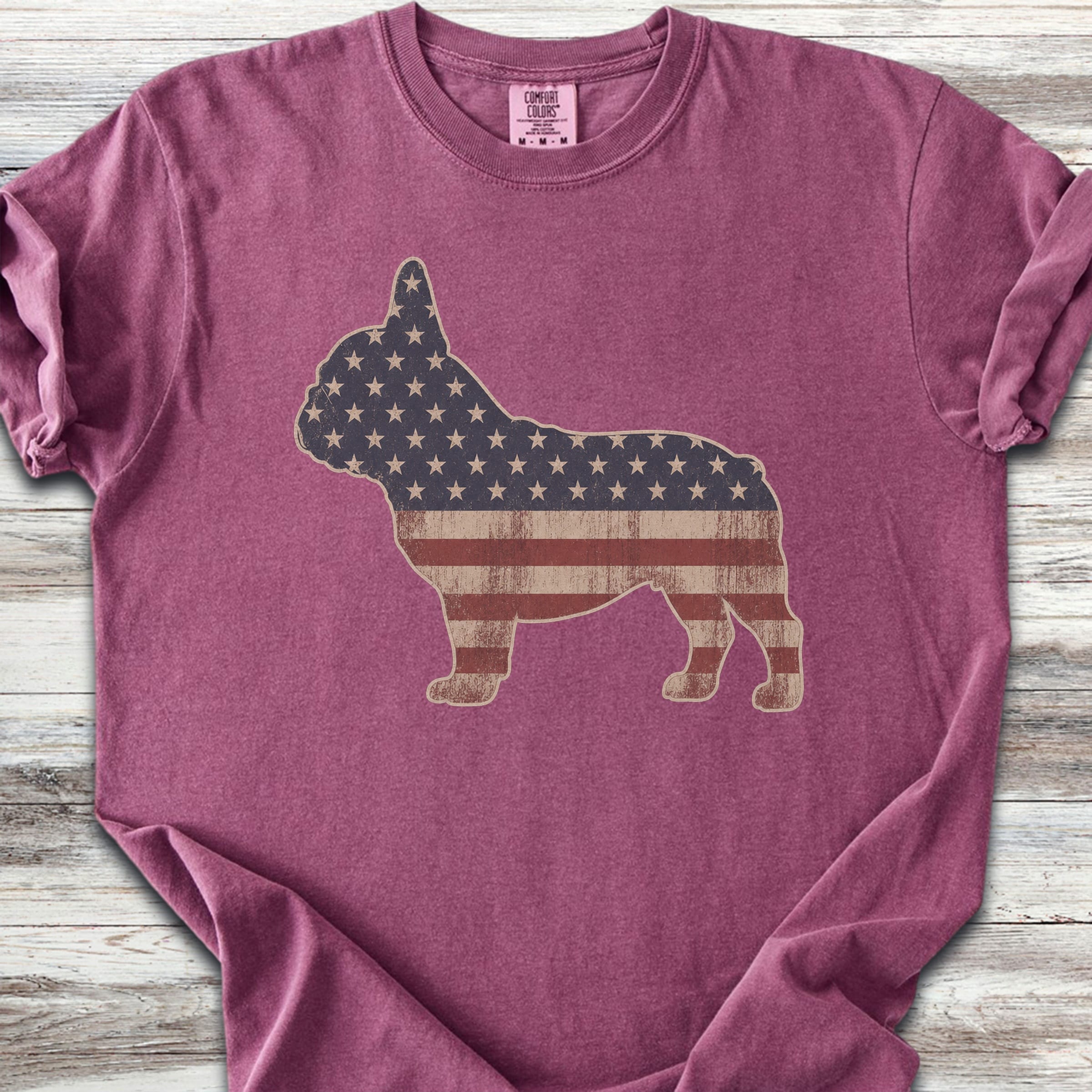French Bulldog Vintage USA - Berry