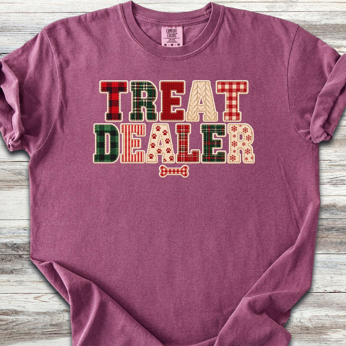 Treat Dealer Holiday Faux Patchwork - Berry