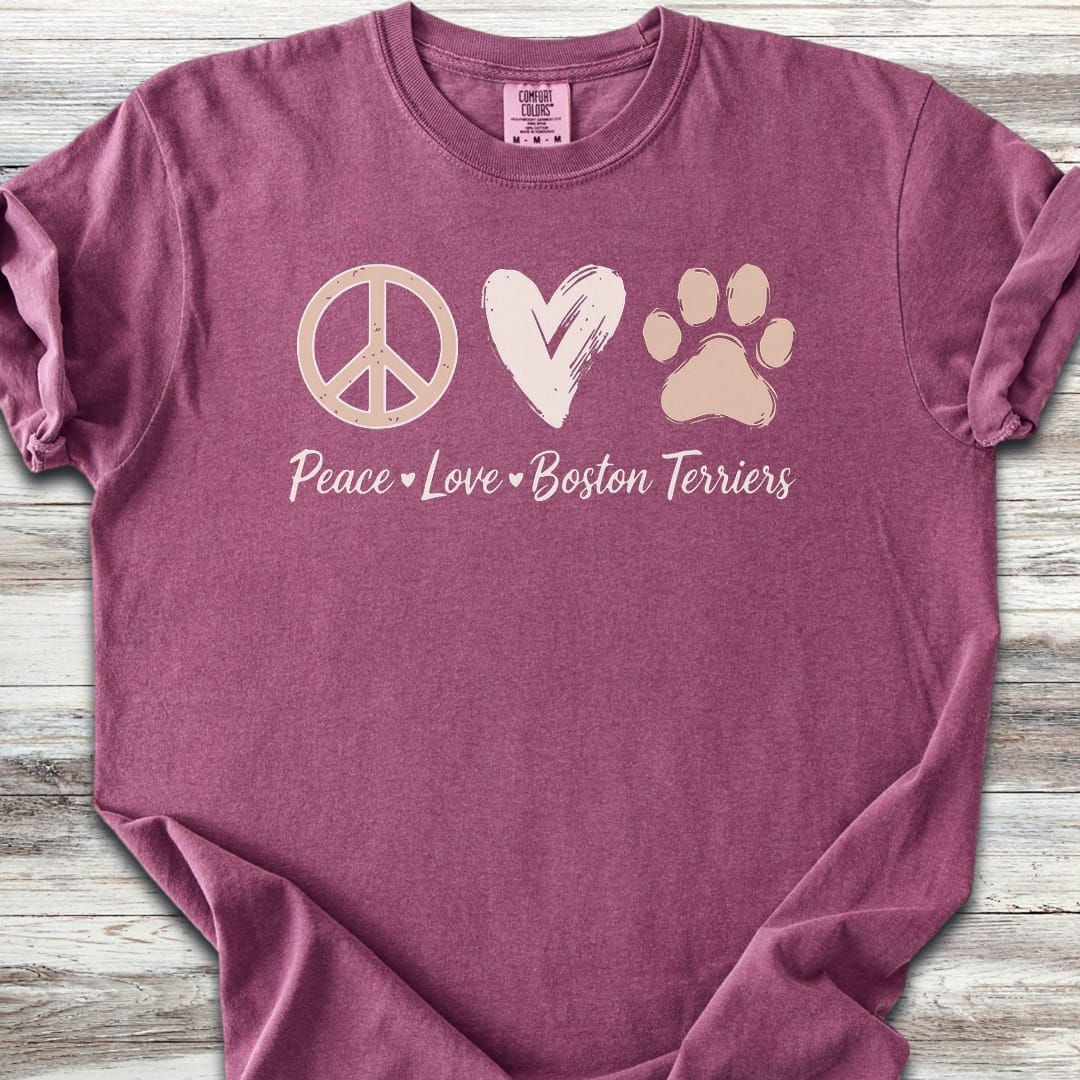 Boston Terrier Peace - Berry