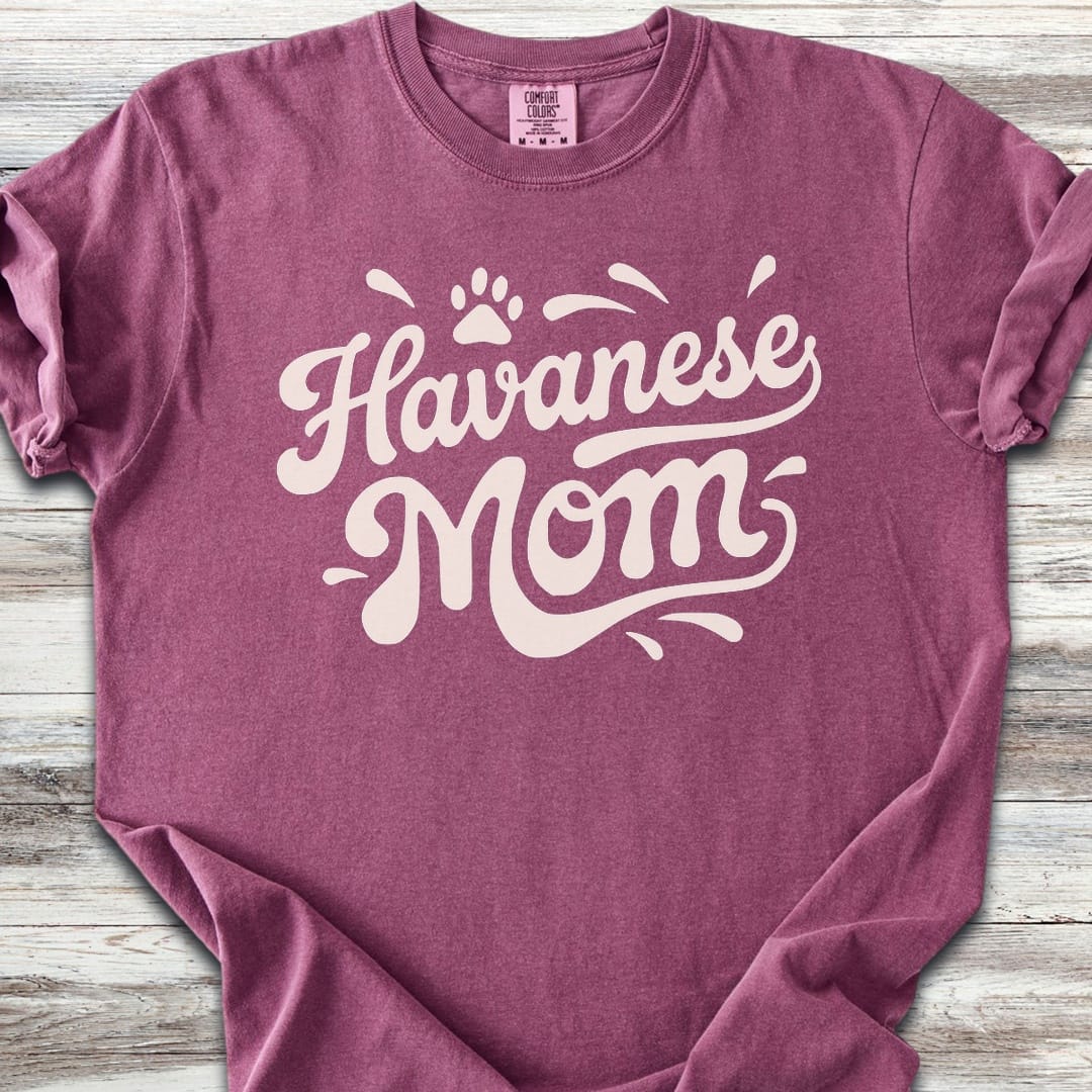 Havanese Groovy Mom - Berry