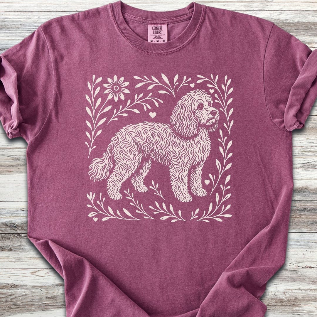 Cockapoo Linocut - Berry