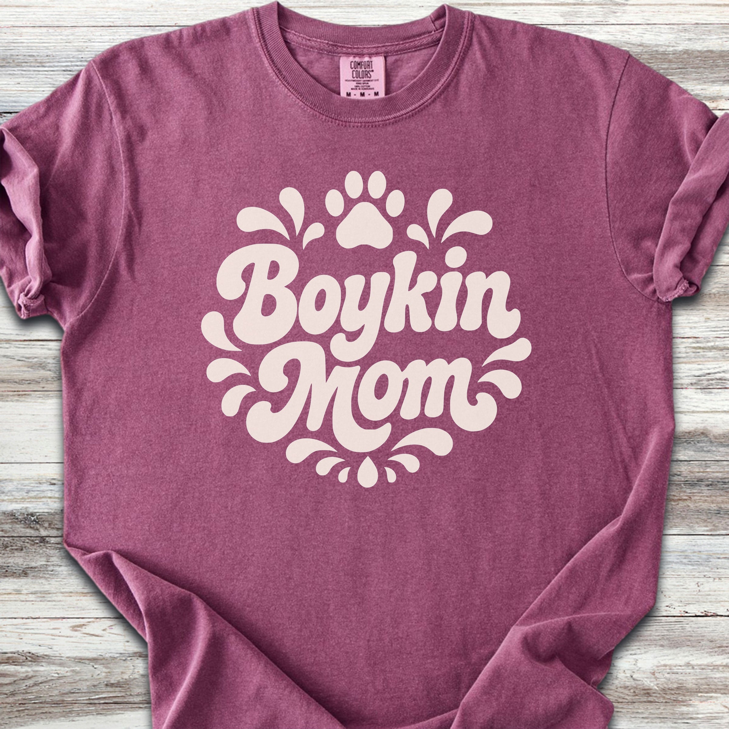 Boykin Spaniel Groovy Mom - Berry