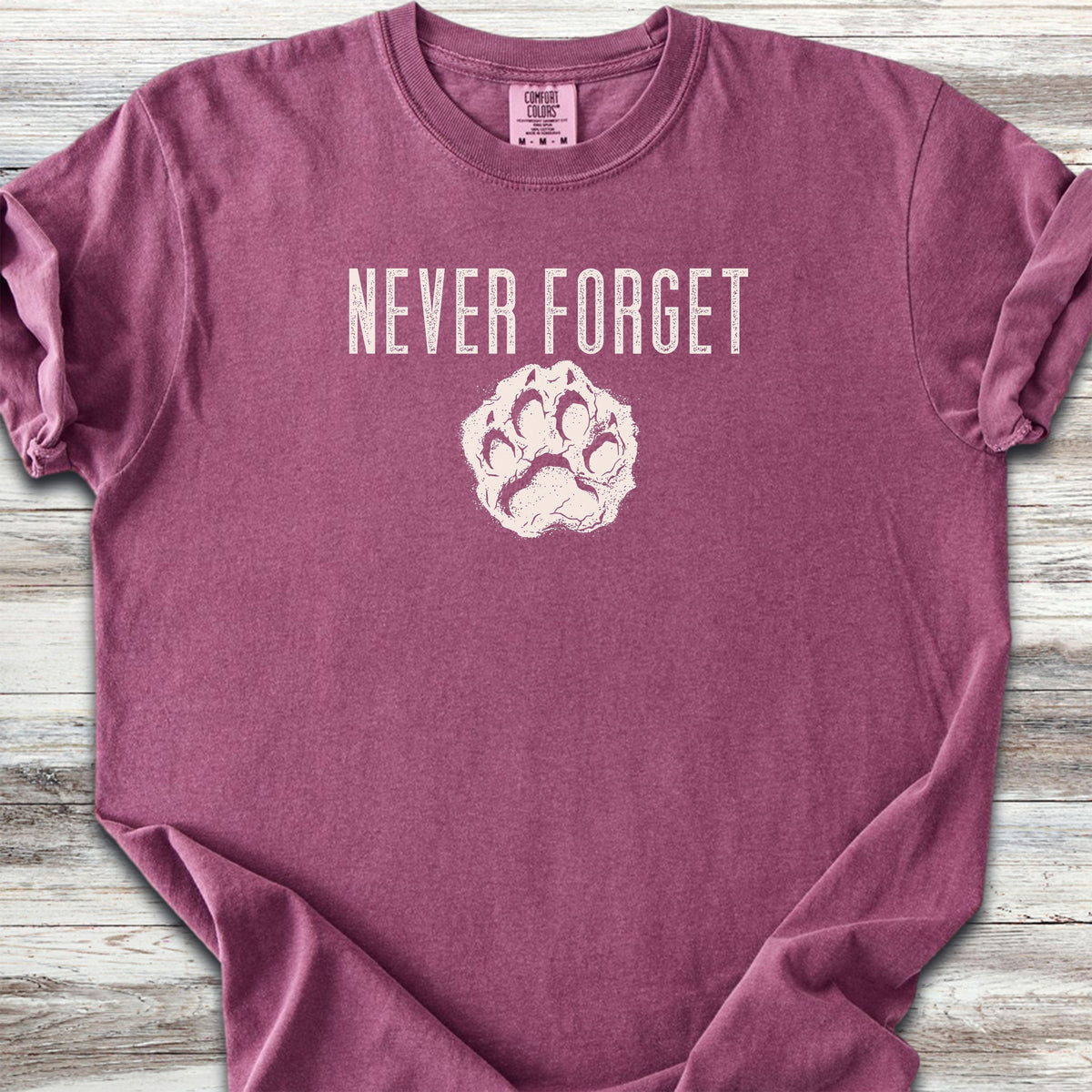 Never Forget Pawprint - Berry