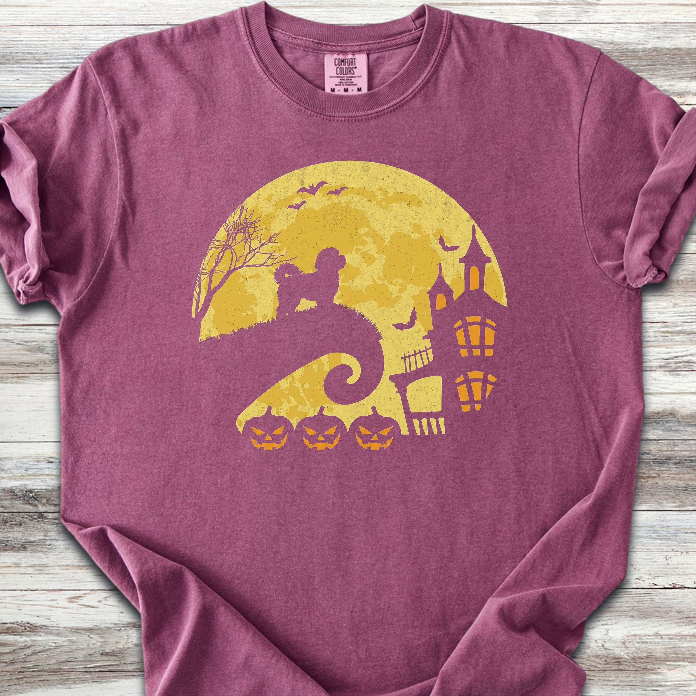 Maltipoo Halloween Moon - Berry