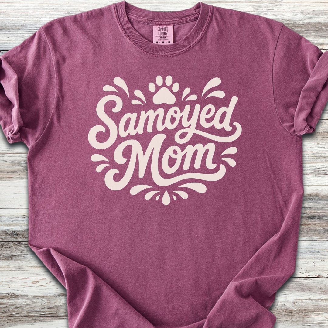 Samoyed Groovy Mom - Berry