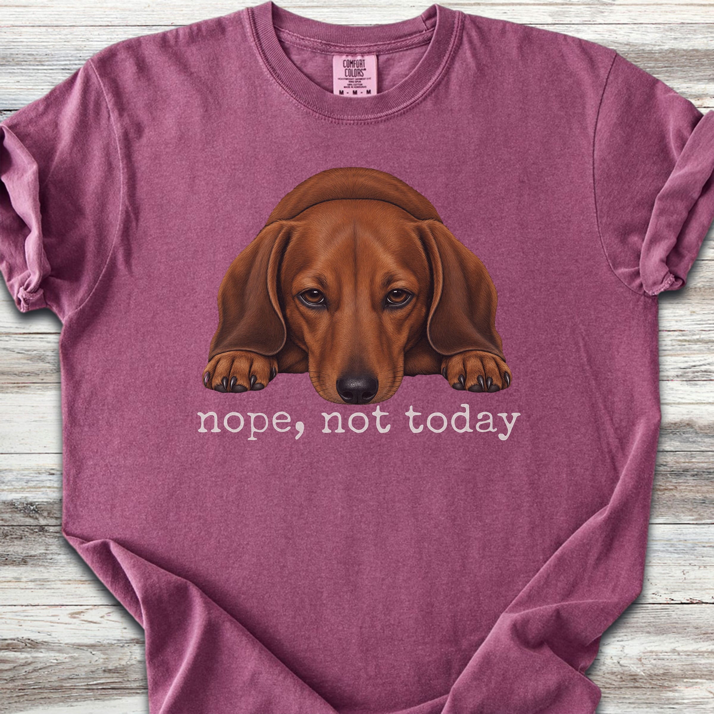 Dachshund Nope - Berry