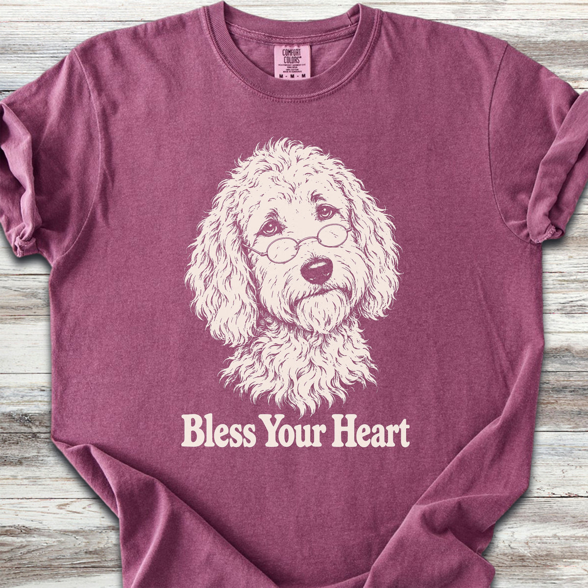 Goldendoodle Bless Your Heart - Berry