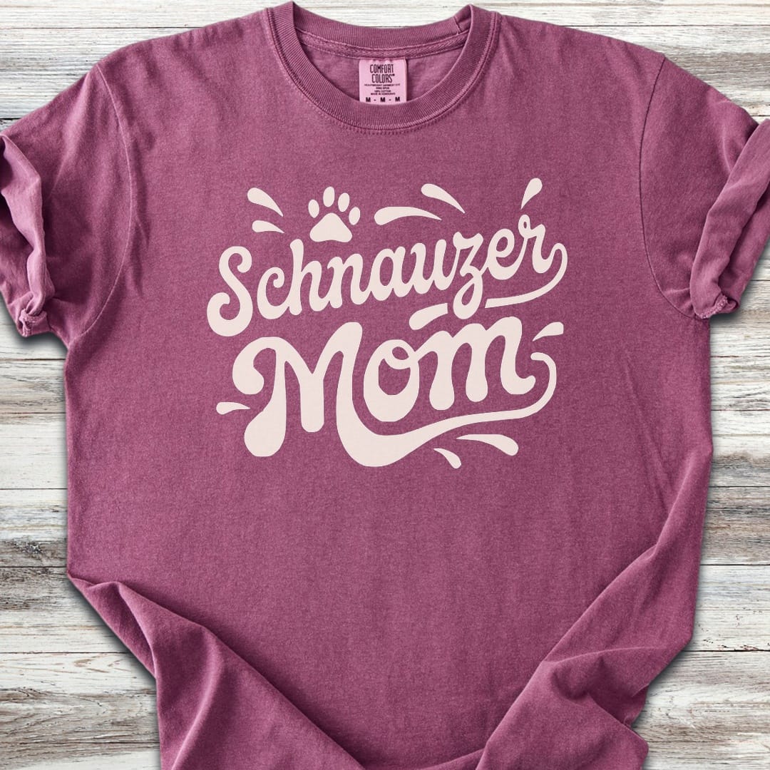 Schnauzer Groovy Mom - Berry