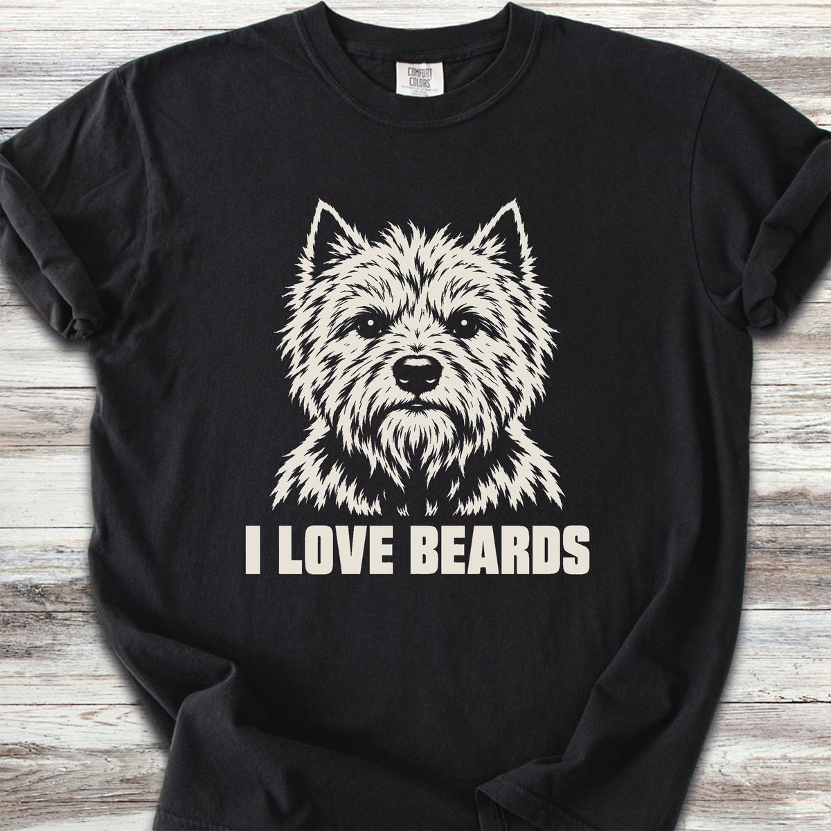 Cairn Terrier I Love Beards - Black