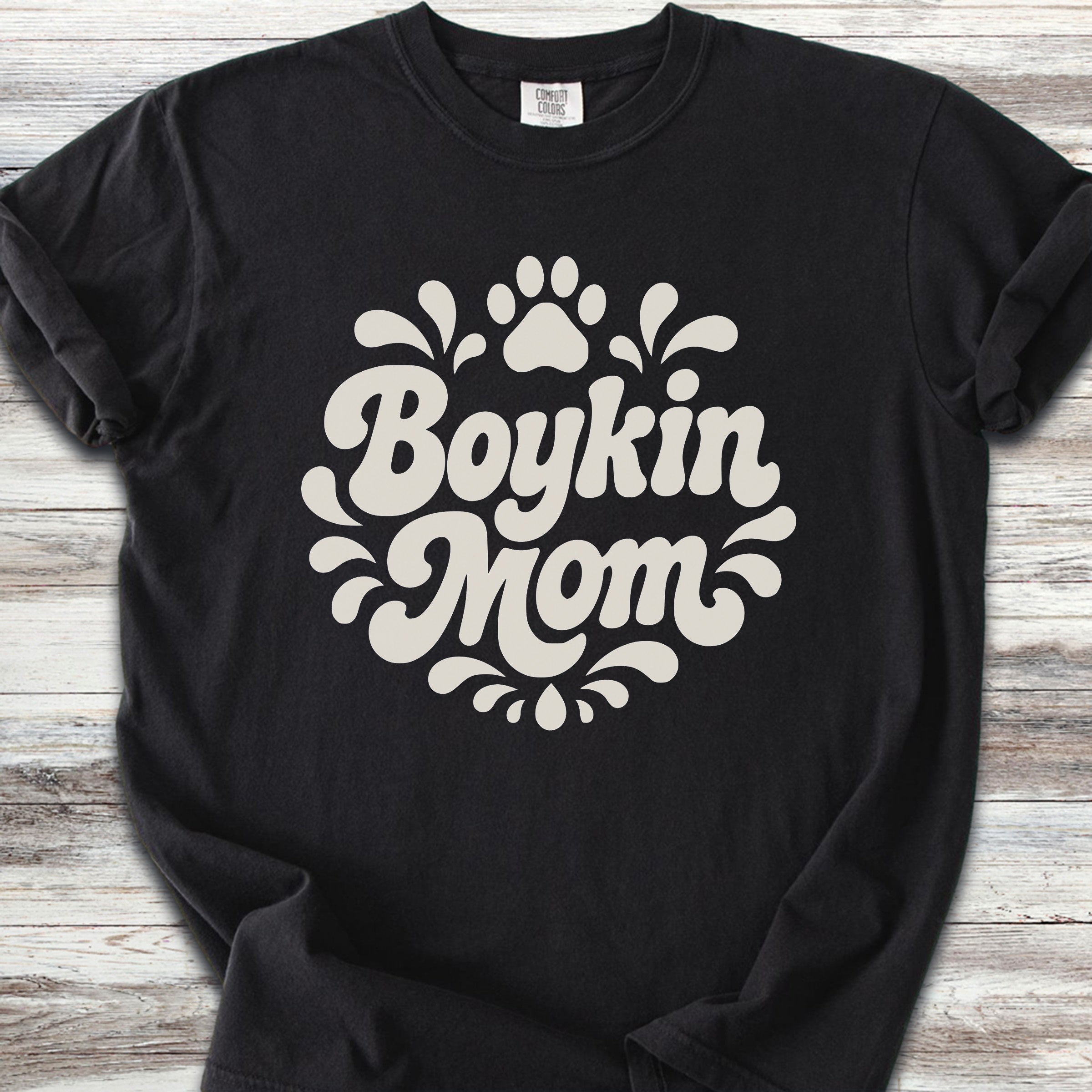 Boykin Spaniel Groovy Mom - Black