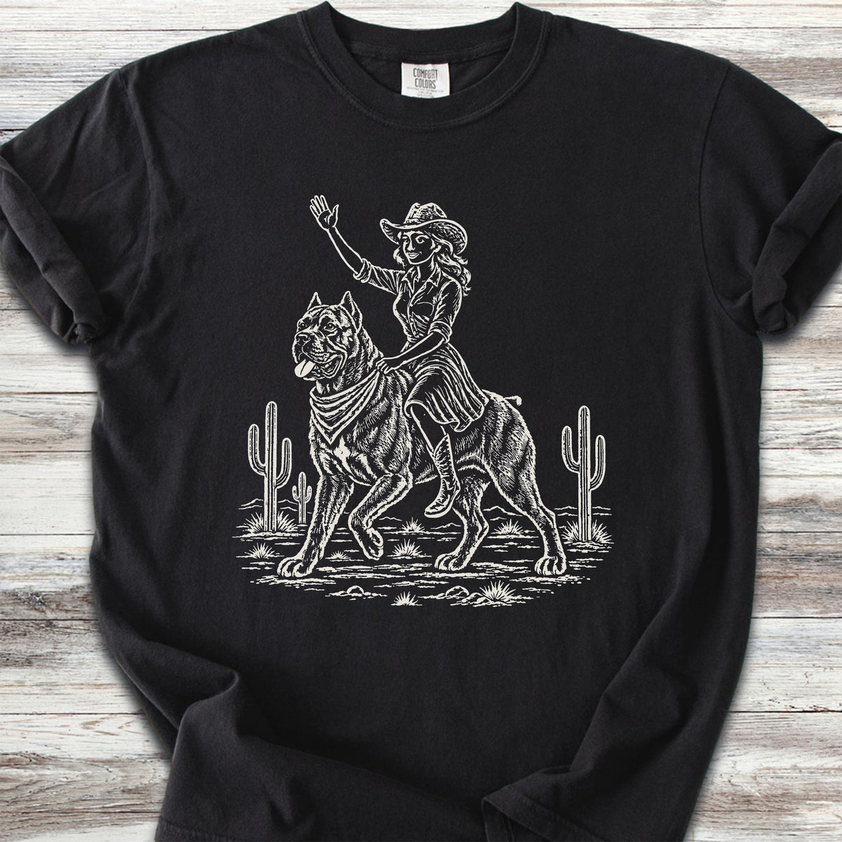 Cane Corso Cowgirl - Black