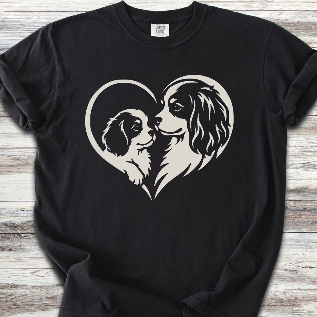 Cavalier King Charles Heart Bond - Black