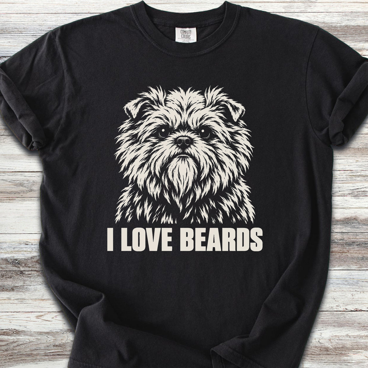 Affenpinscher I Love Beards - Black