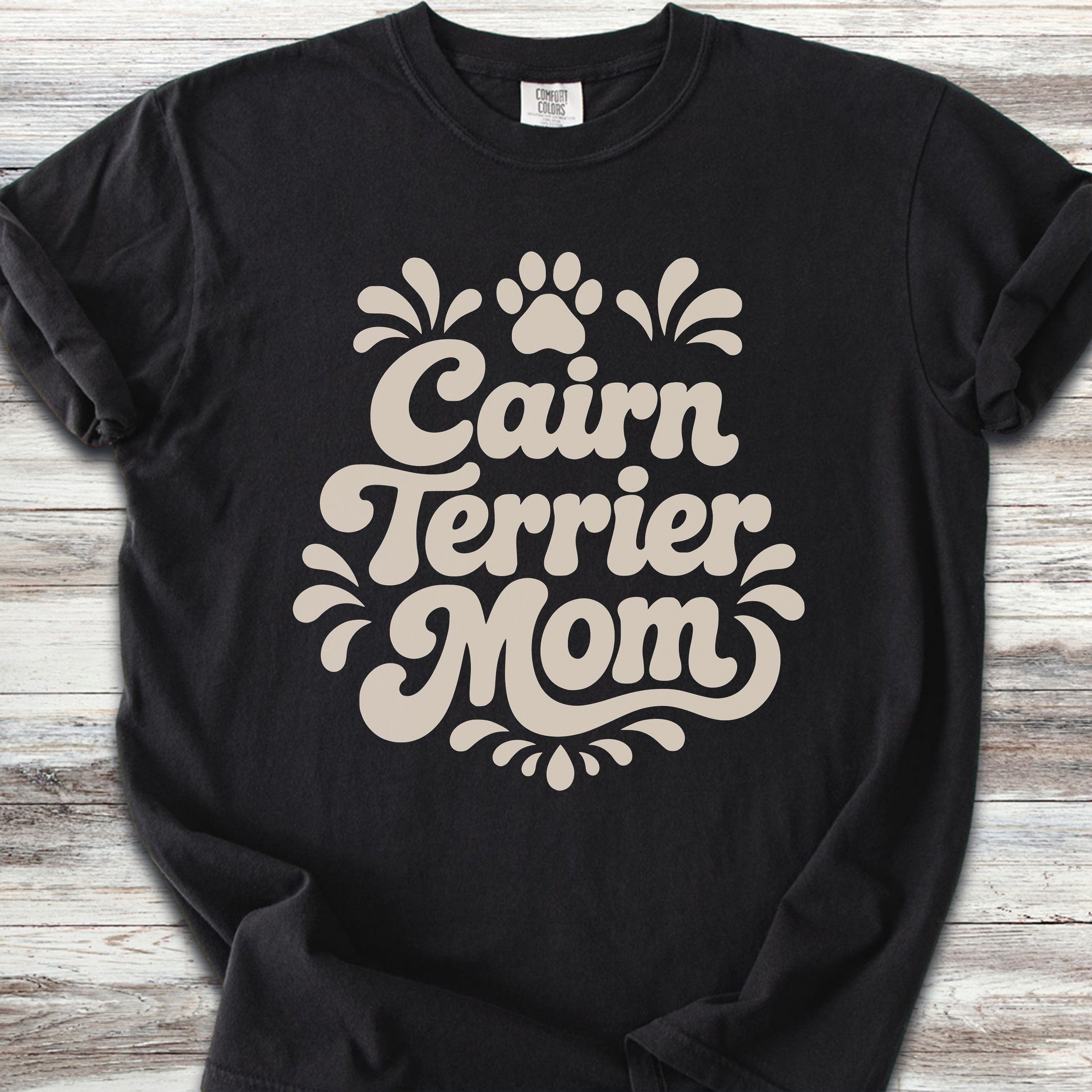 Cairn Terrier Groovy Mom - Black