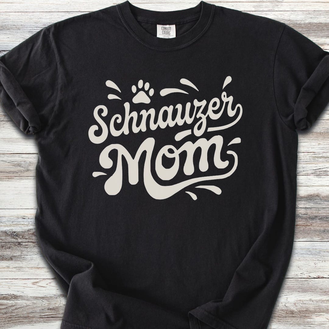 Schnauzer Groovy Mom - Black