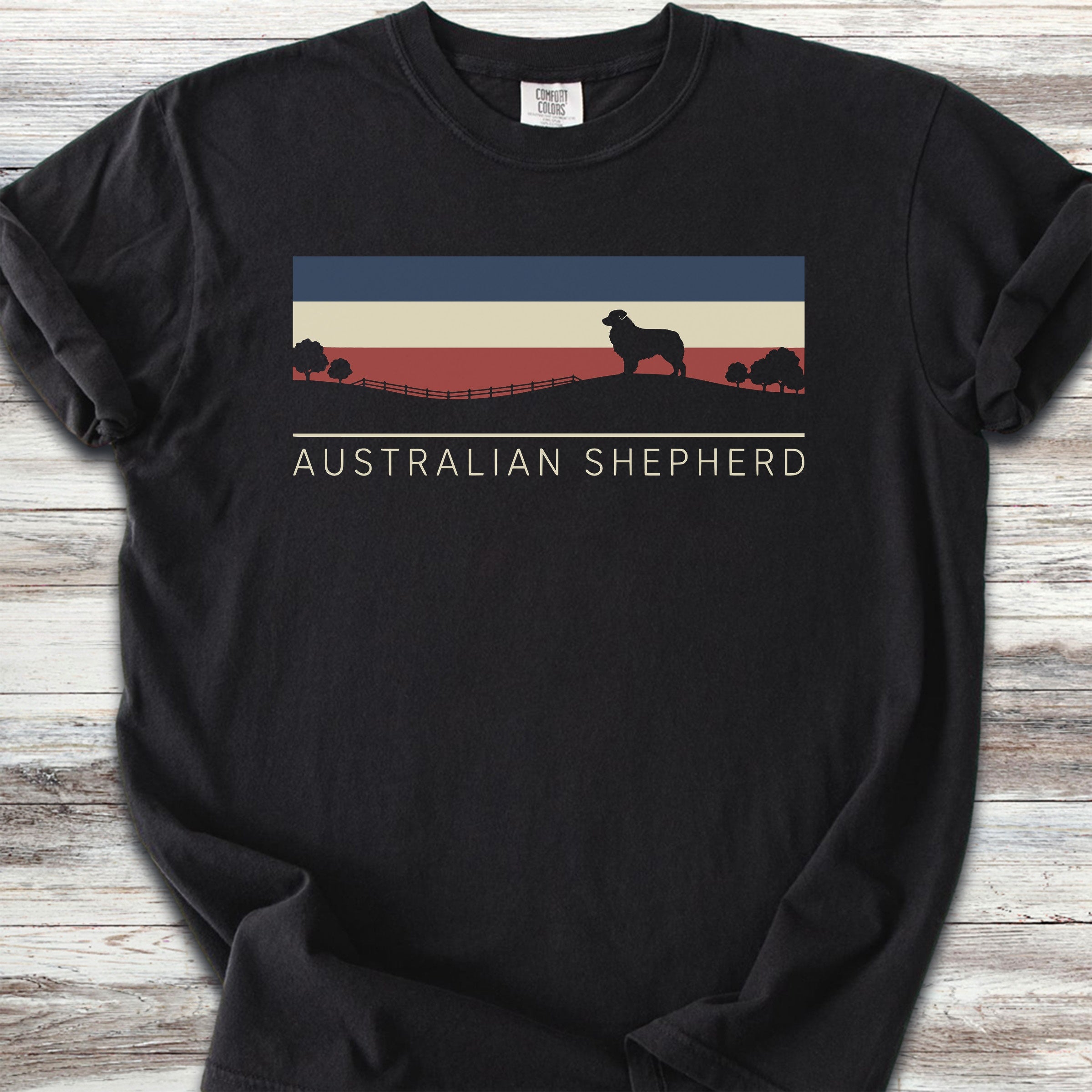 Australian Shepherd USA Sunset - Black