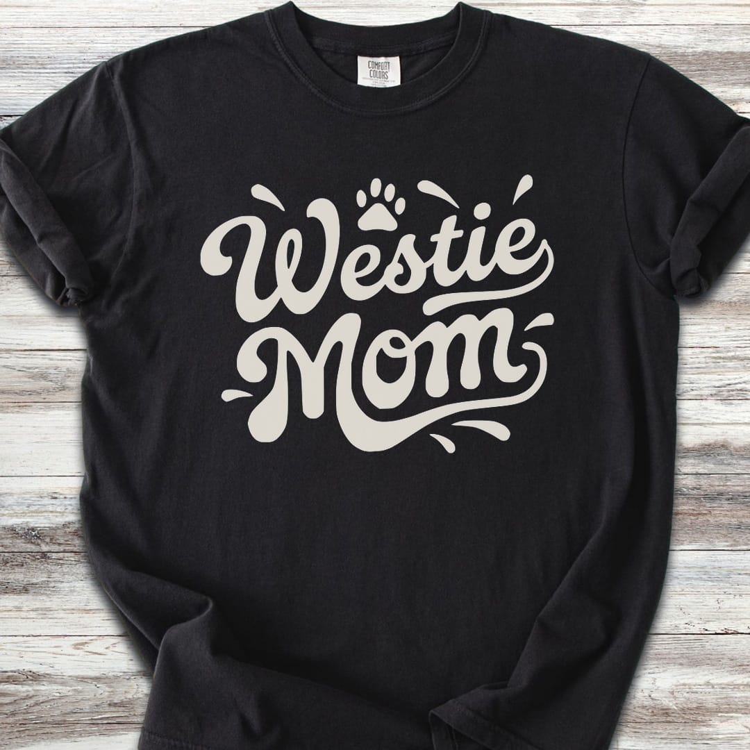 West Highland Groovy Mom - Black