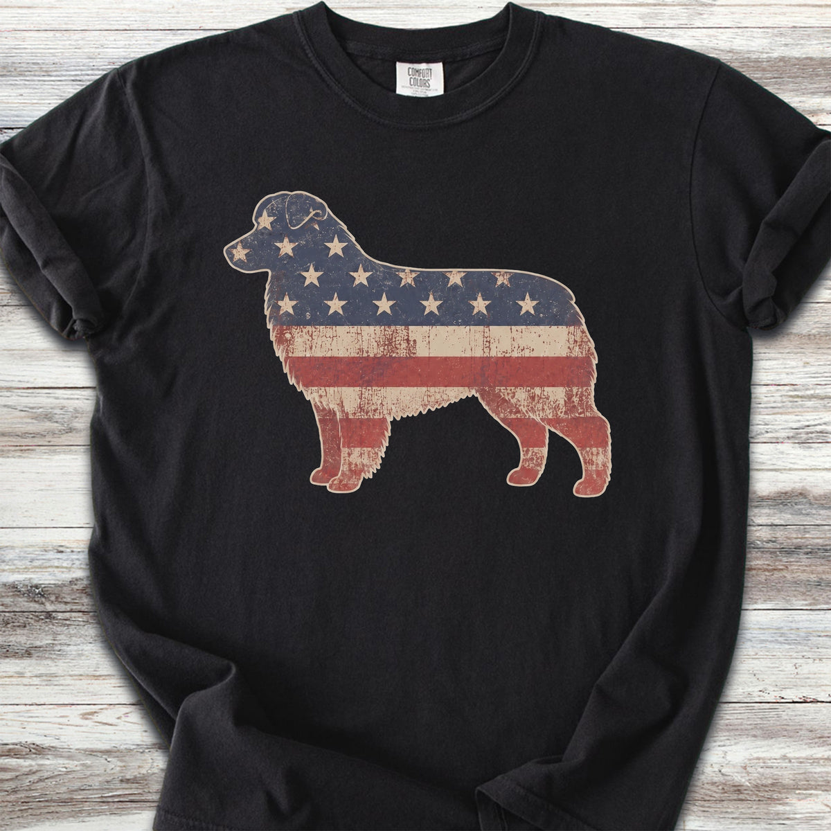 Australian Shepherd Vintage USA - Black