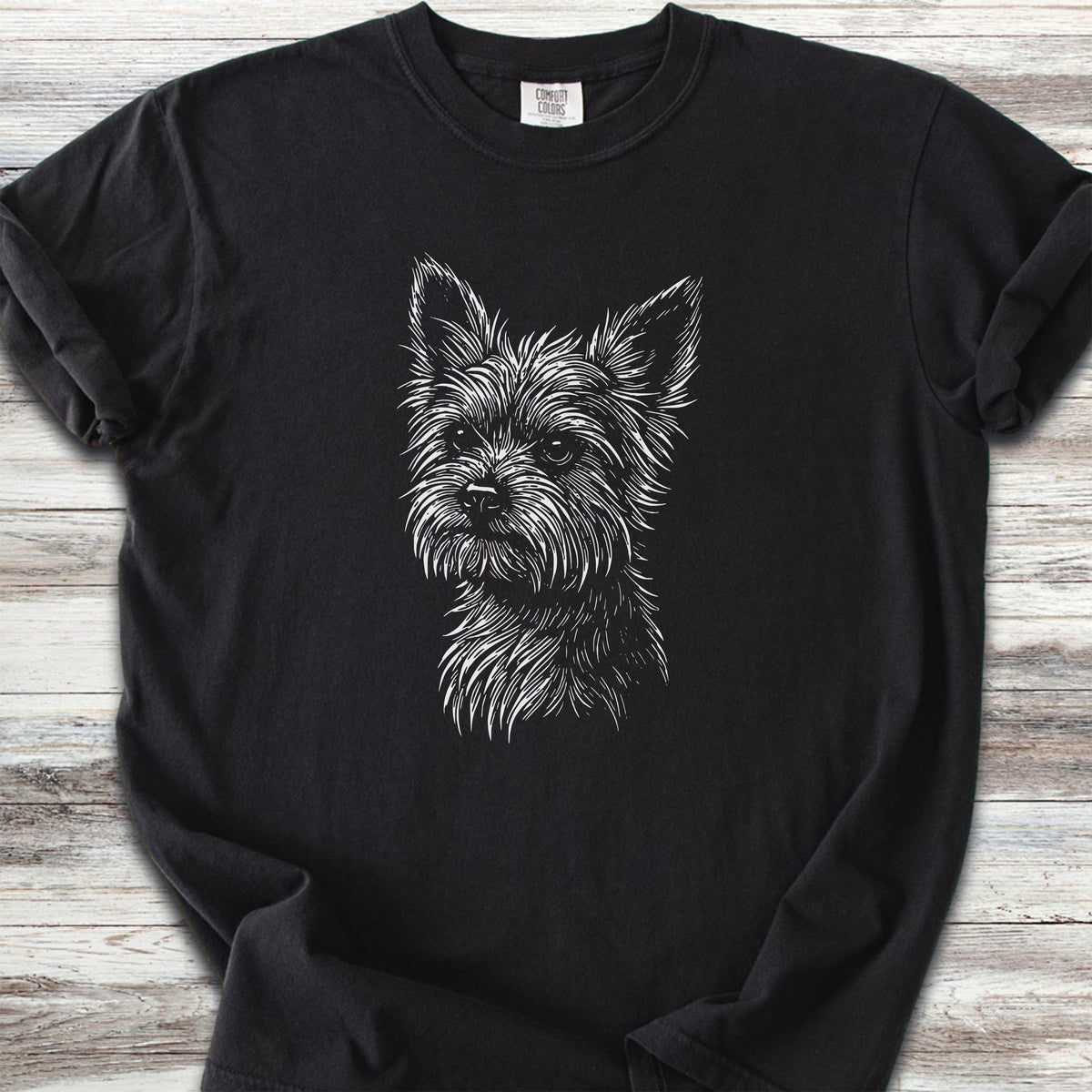Yorkshire Terrier Sketch - Black