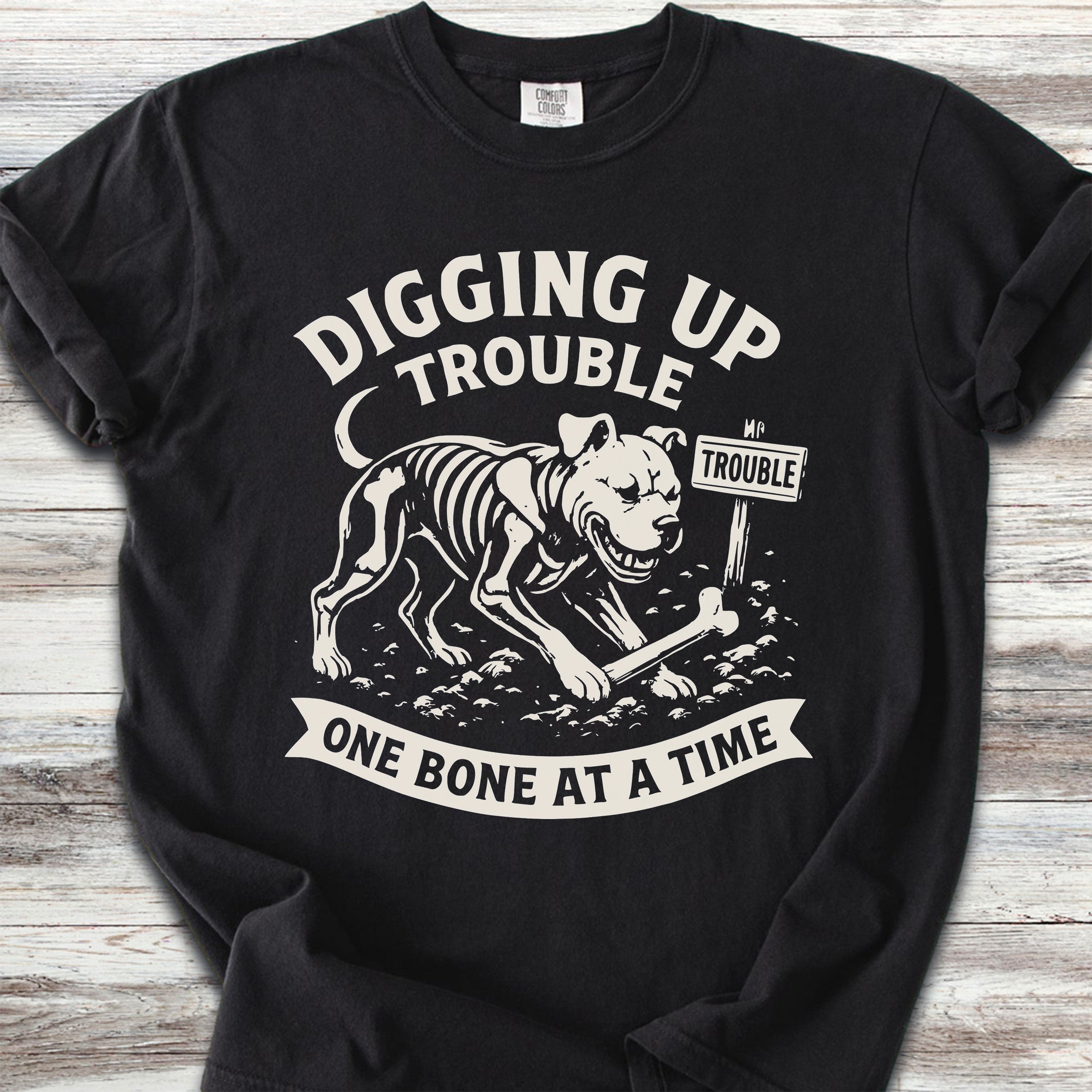 Pit Bull Trouble - Black