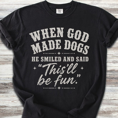 God Made Dogs - Black