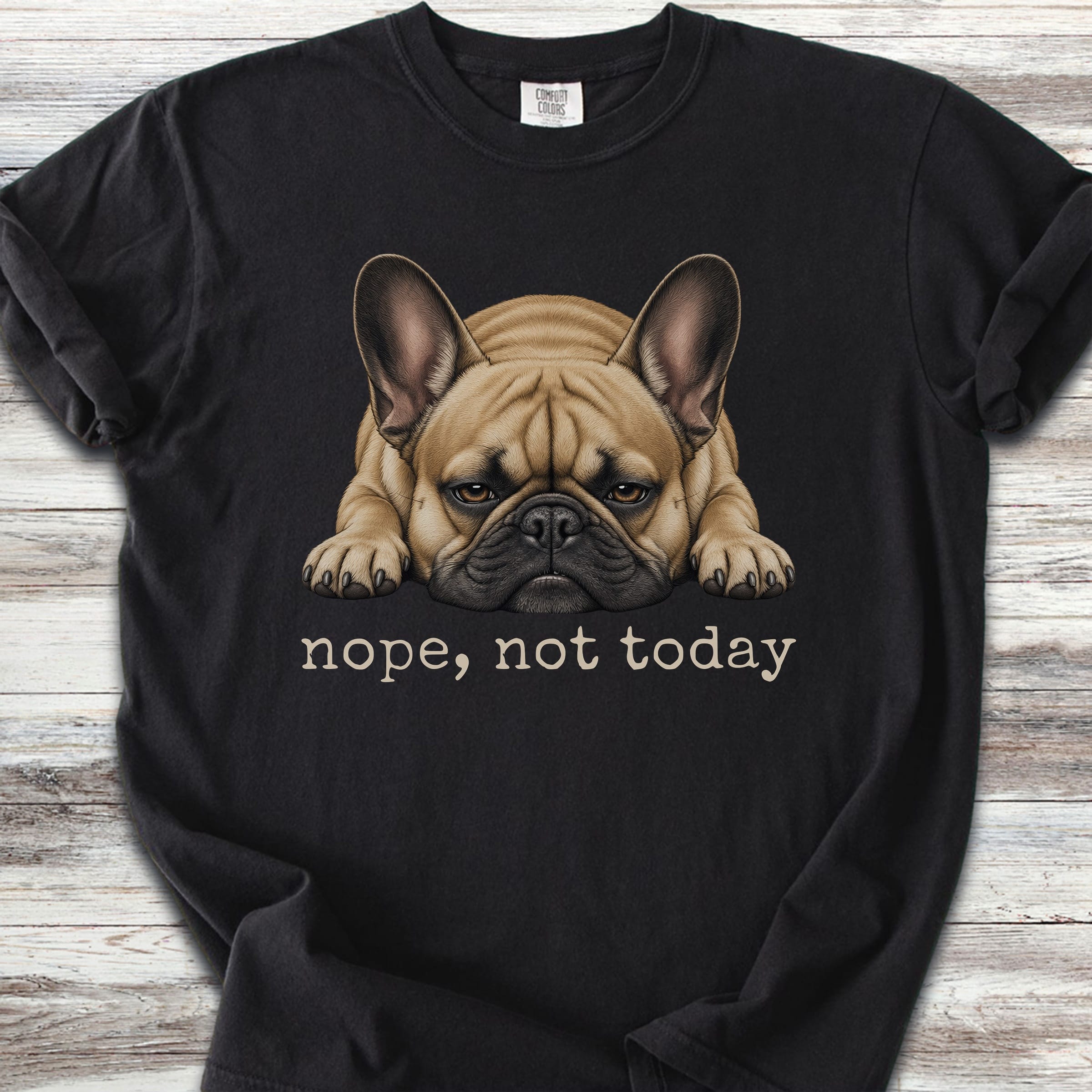 French Bulldog Nope - Black