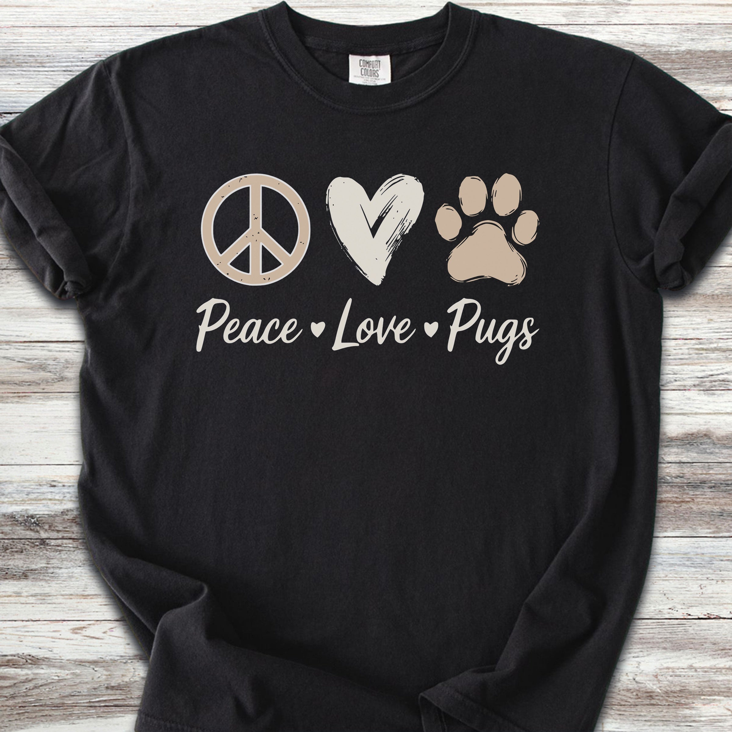 Pug Peace - Black