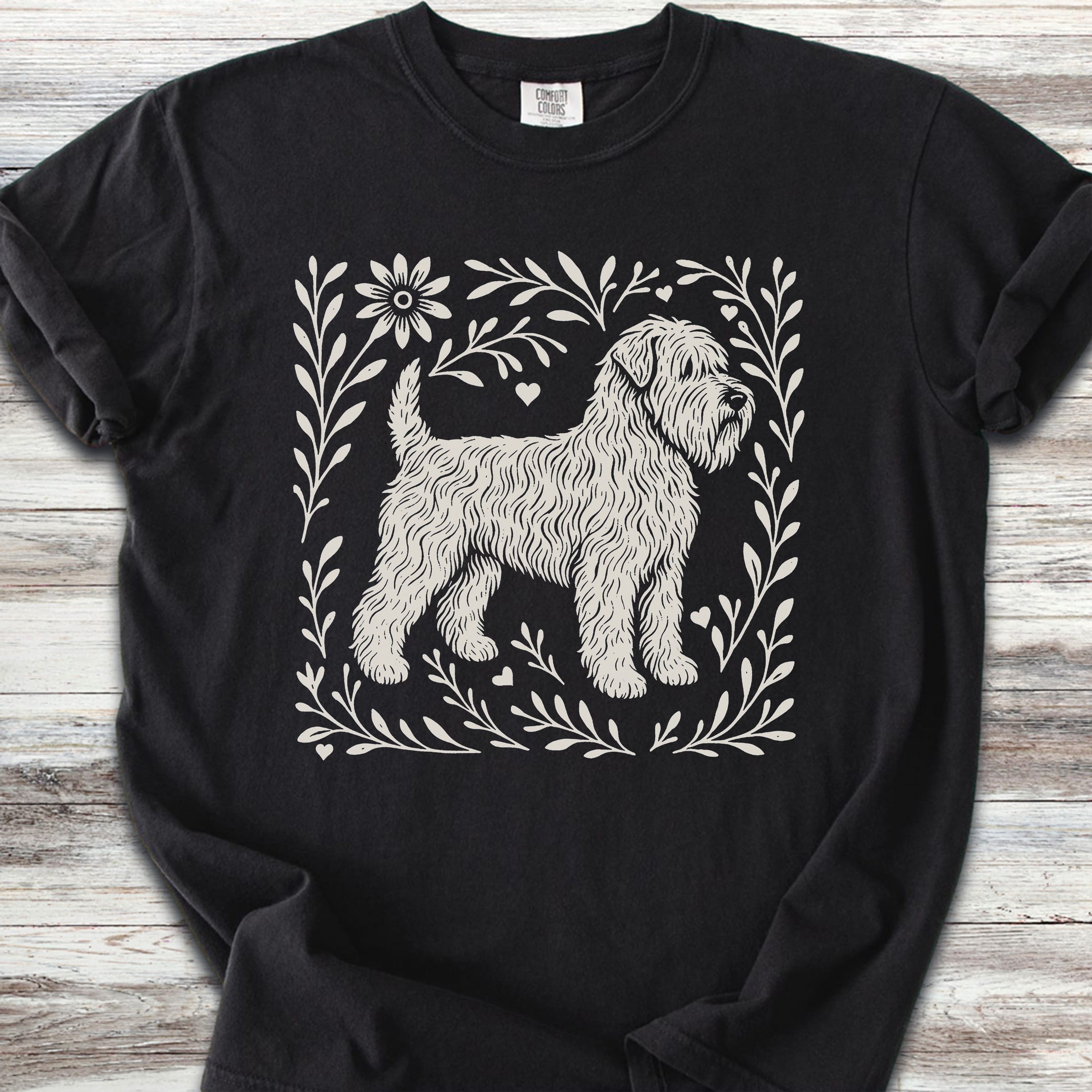 Wheaten Linocut - Black