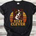 Border Collie Red Stay Clever - Black