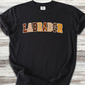 Labrador Retriever Fall Faux Patchwork - Black
