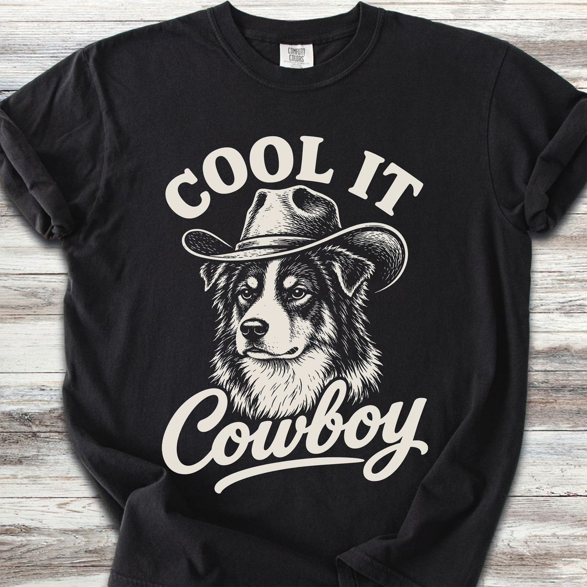 Australian Shepherd Black Tri Cool It - Black