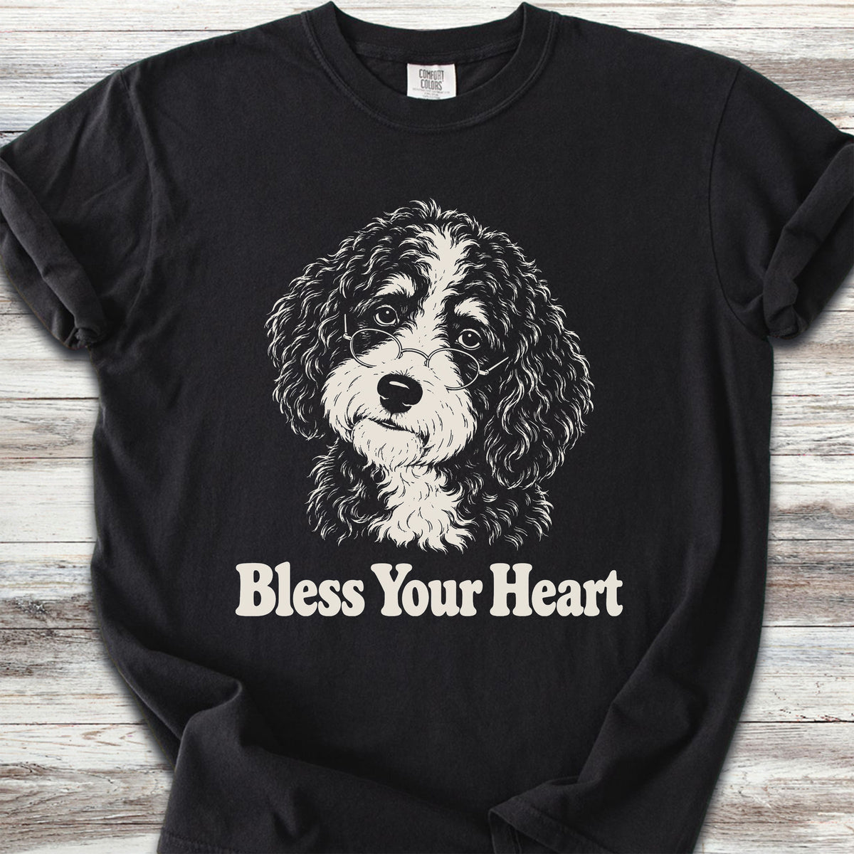 Bernedoodle Bless Your Heart - Black